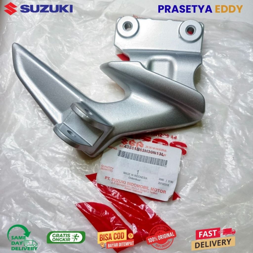 BESI PIJAKAN FOOTSTEP BELAKANG SEBELAH KANAN SUZUKI HAYATE 125 ORIGINAL SGP 43811B13H30N13L
