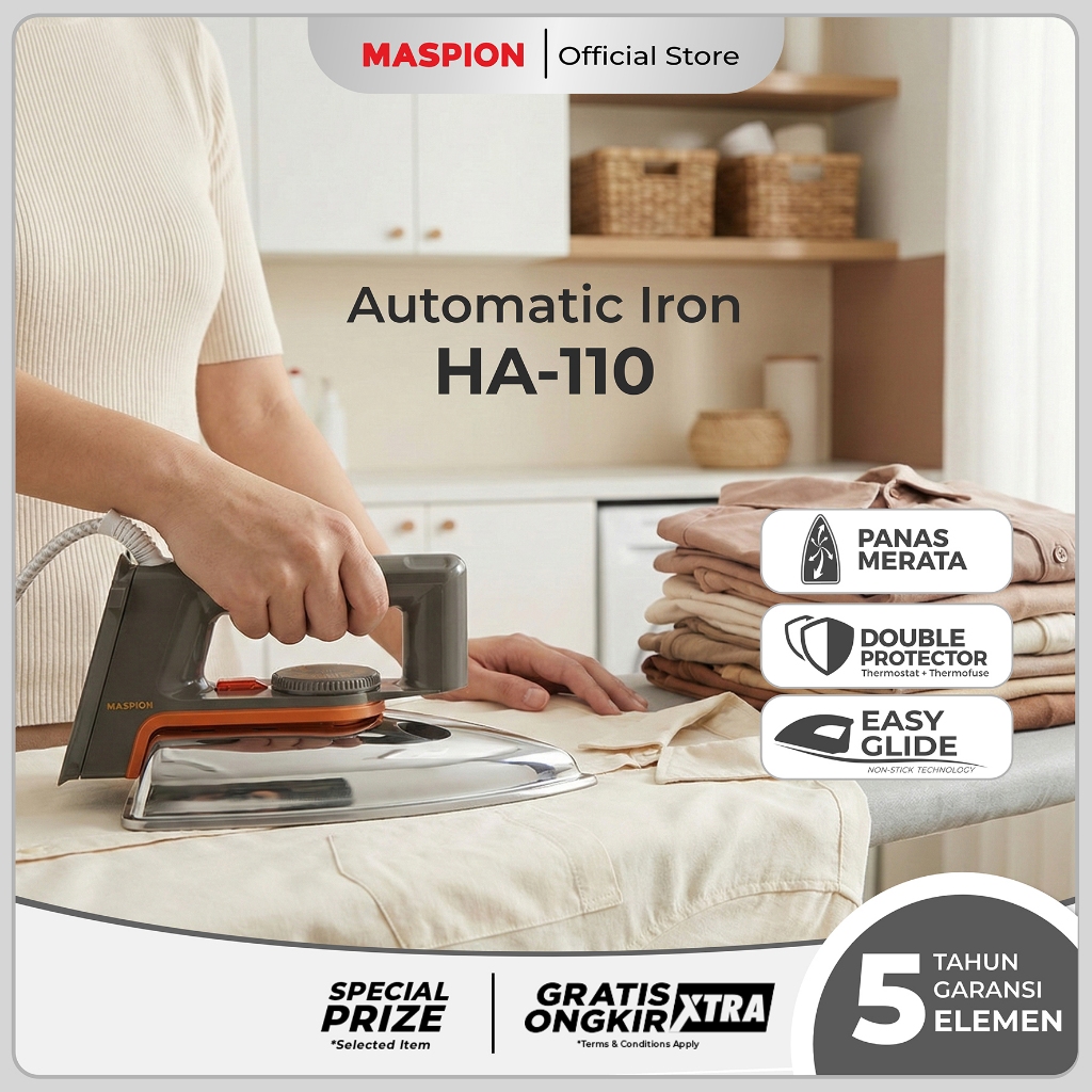 Maspion Setrika Automatic Iron HA-110
