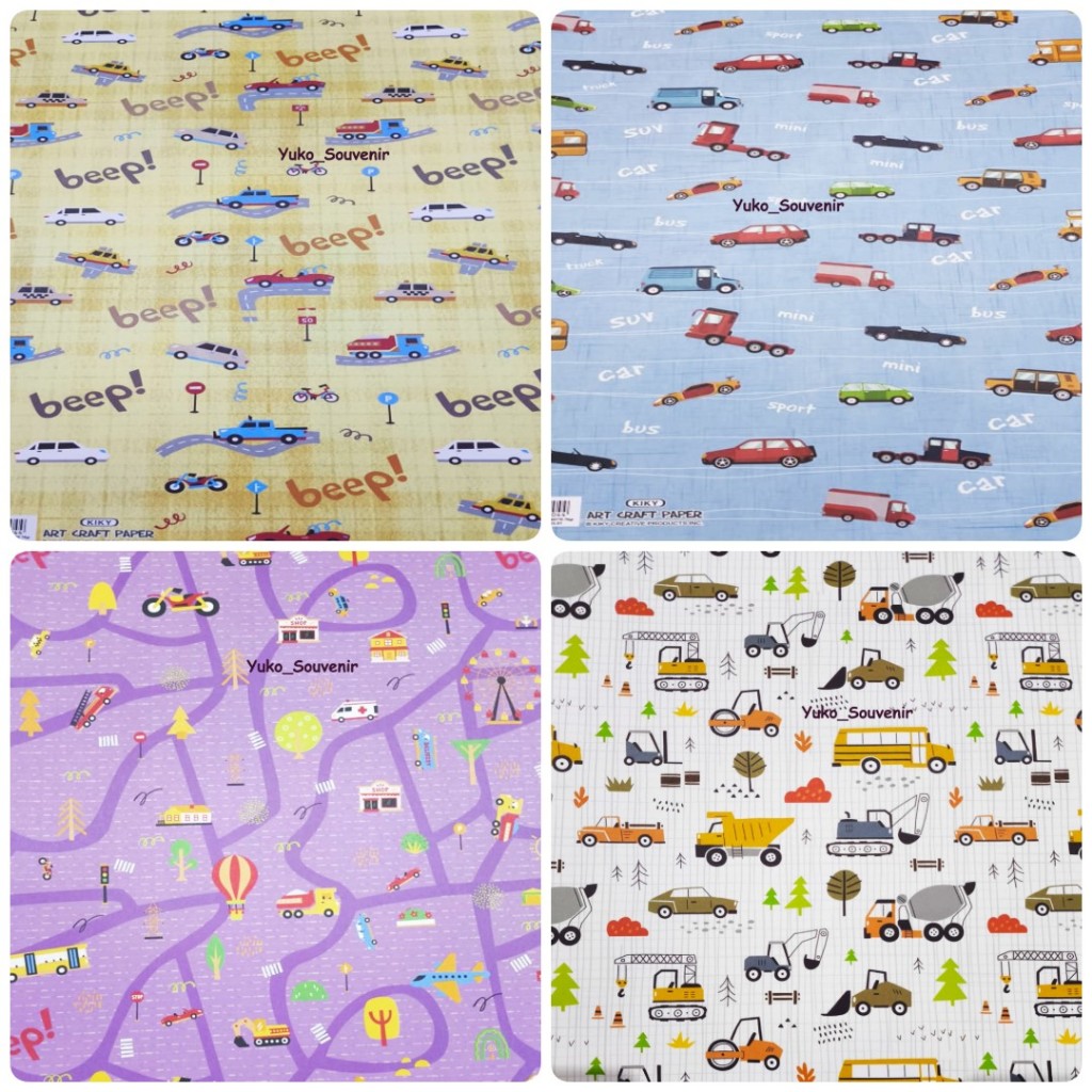 Kertas Kado Kendaraan Merk Kiky Doff Kertas Kado Kiky Kertas Kado Kendaraan Kertas Kado Mobil Kertas