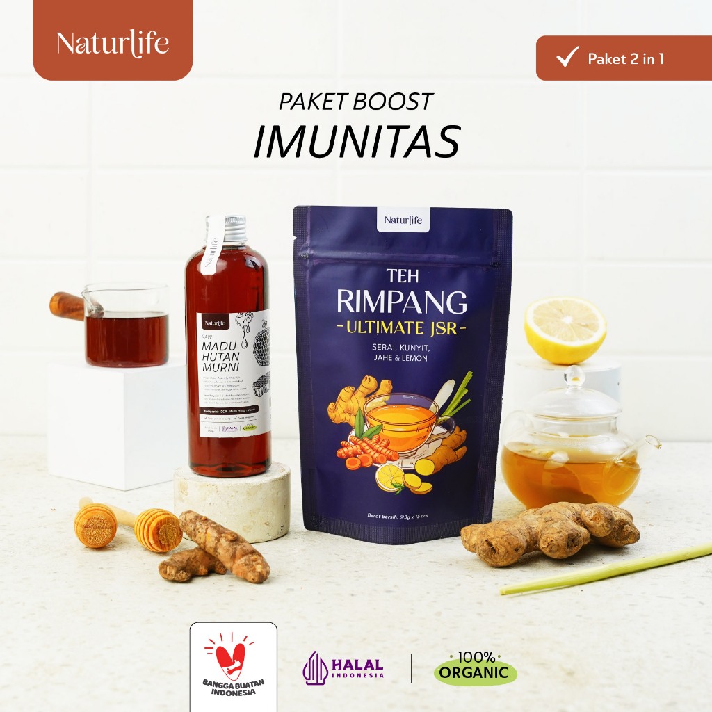 (BUNDLING HEMAT) TEH JSR ULTIMATE NATURLIFE & MADU 350G / RESEP SEHAT JSR / RAMUAN JSR / JSR ULTIMAT