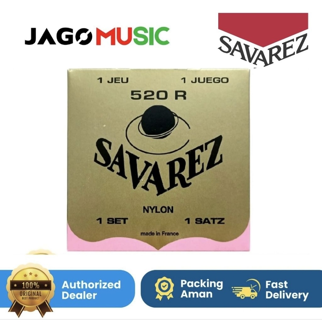 Senar Gitar Klasik Savarez 520 R Classic Guitar String Nylon Savarez 520R Normal