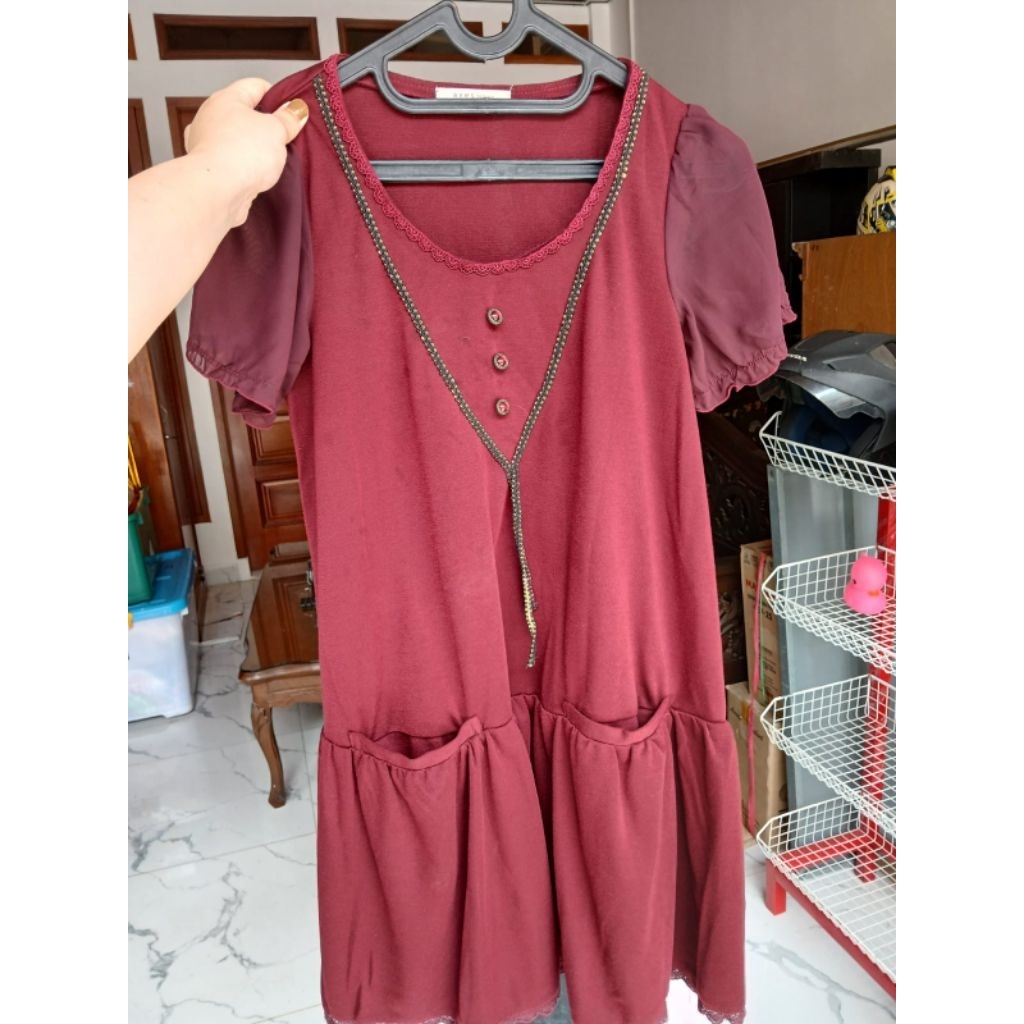 Dress Axes Femme Original Second Berkualitas