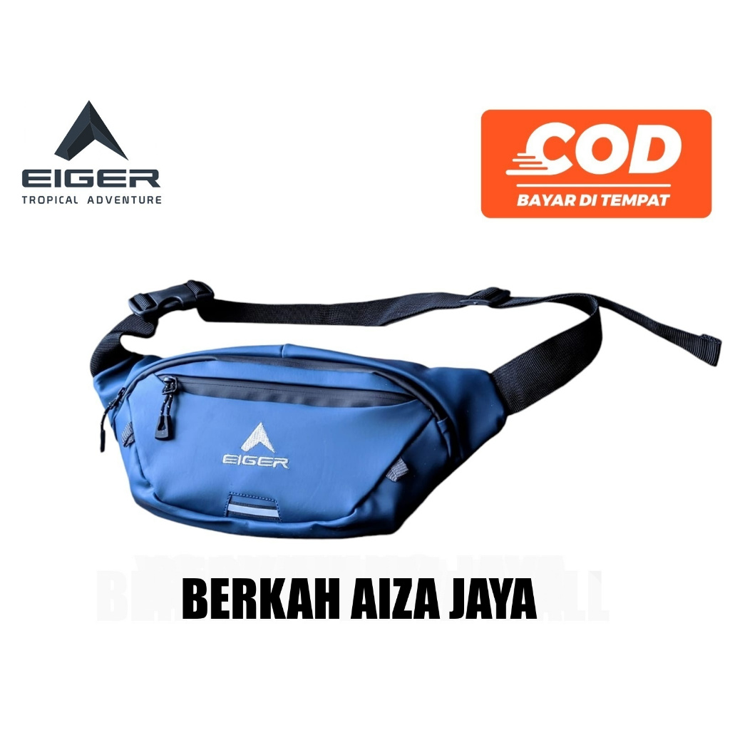 Tas Pinggang waistbag Tas Selempang Eiger Waistbag Waterproof Slingbag [WATERPROOF NAVY]