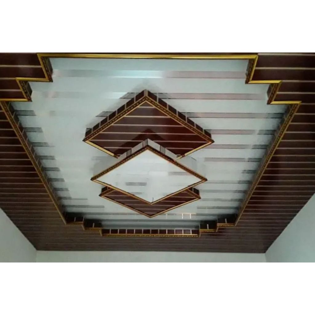 (4M)Lis Plafon PVC Lis Samping, Lis Siku, Lis Sudut, Lis Penutup, Lis Profil Pvc Minimalis