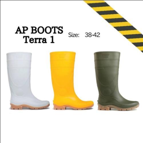 Sepatu Boot AP Terra 1 Sepatu Boot AP Karet - Putih