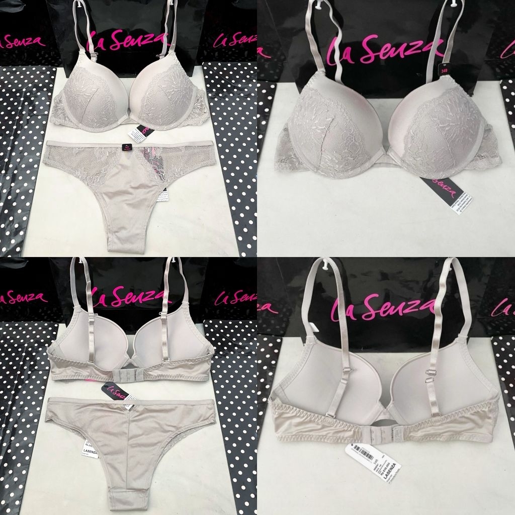 La Senza Hello Sugar Bra Double Push Up Level 4 Silver 34B 60262307