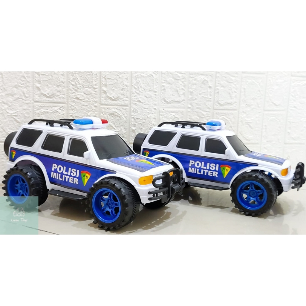 Mainan Anak Mobil Polisi Militer mainan mobil dorong Ukuran Besar OCT6053