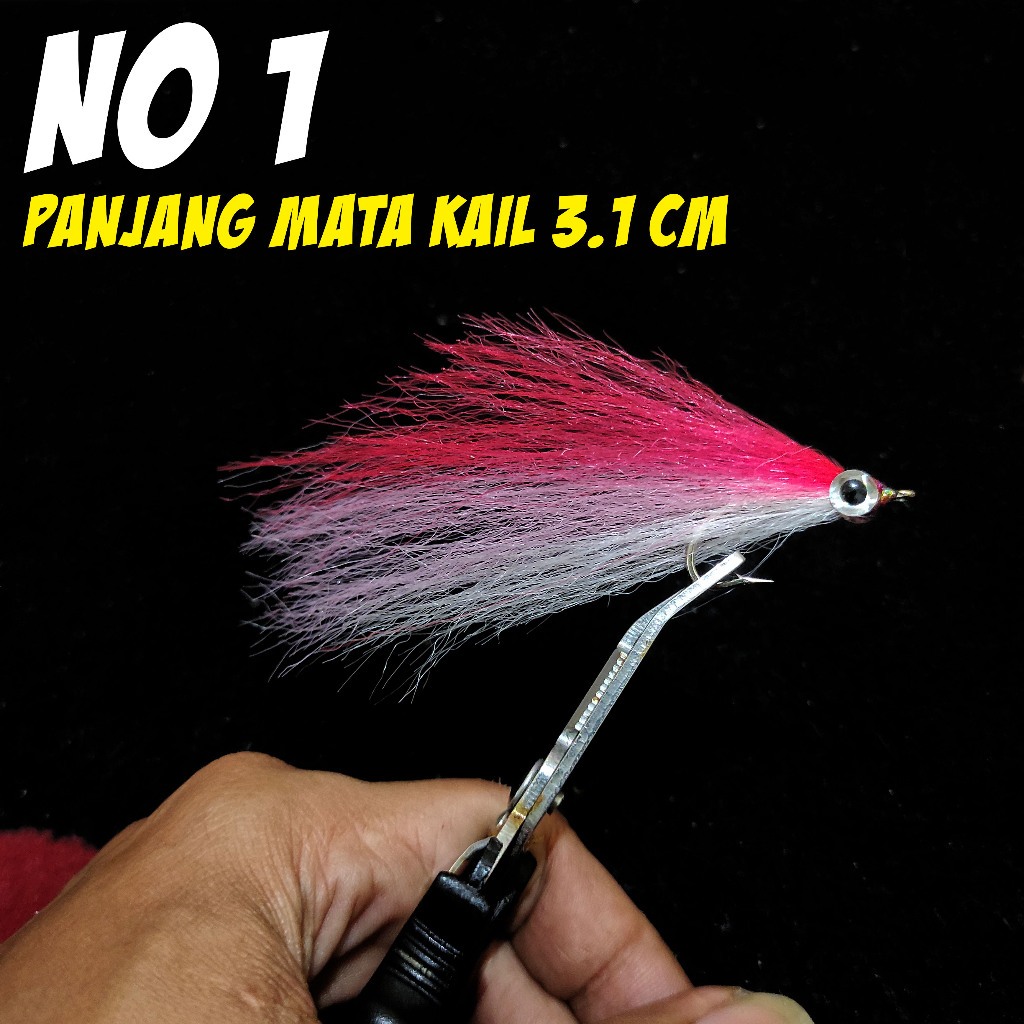 Mata Kail Sabiki Mata Belo Umpan Baby GT Hampala Rintak Koncer Carolina Rig