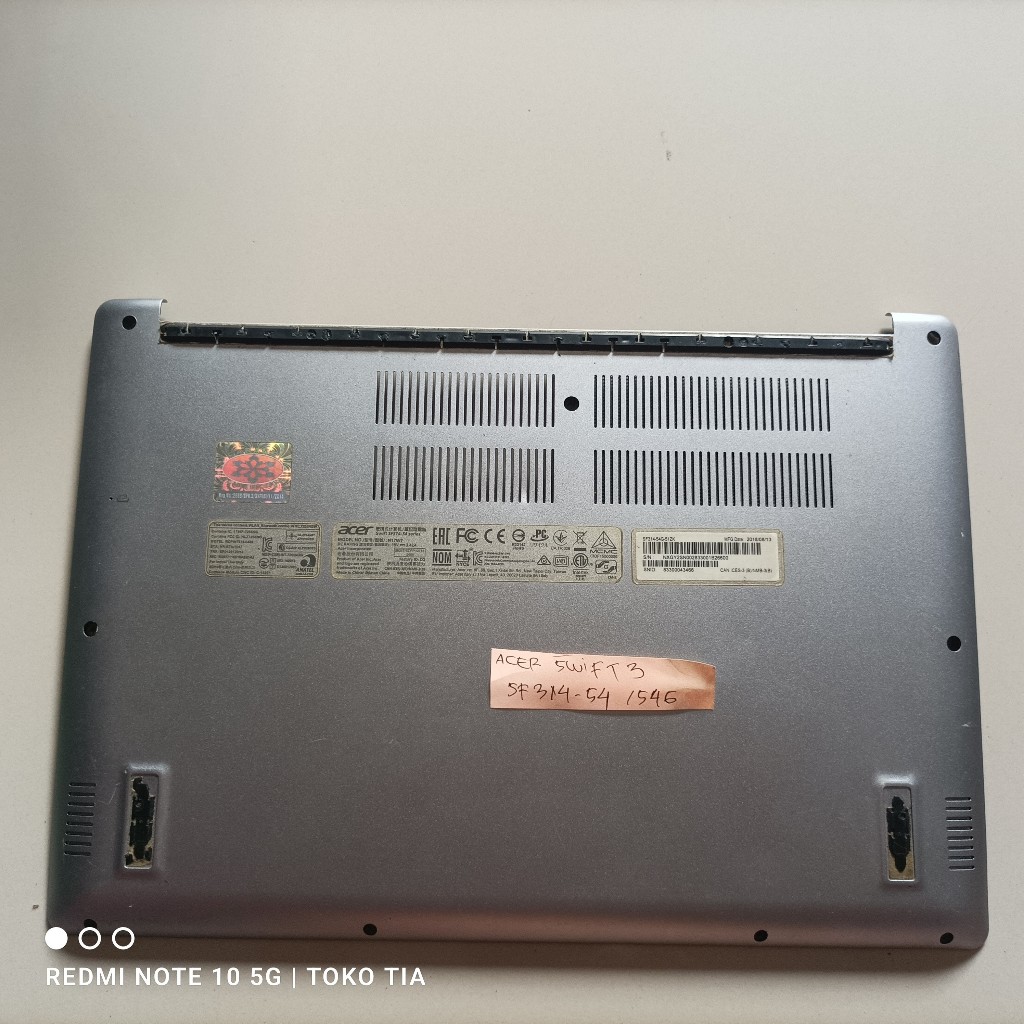 Bottom Case Acer Swift3 SF314-54 Series Model No. N17W7
