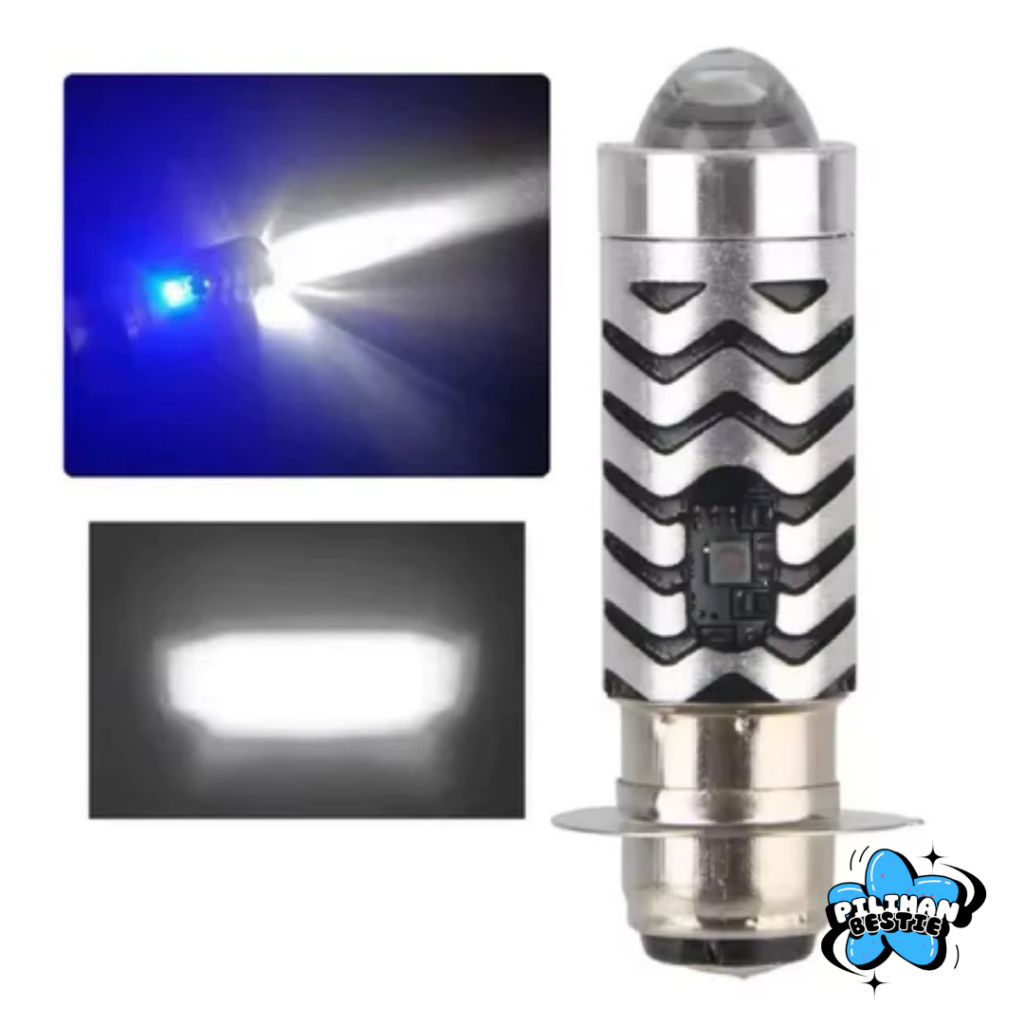 LAMPU DEPAN MOTOR H6 LASER SUPER TERANG AC DC UNIVERSAL LAMPU H6 LASER SENJA BIRU SUPER BRIGHT UNTUK