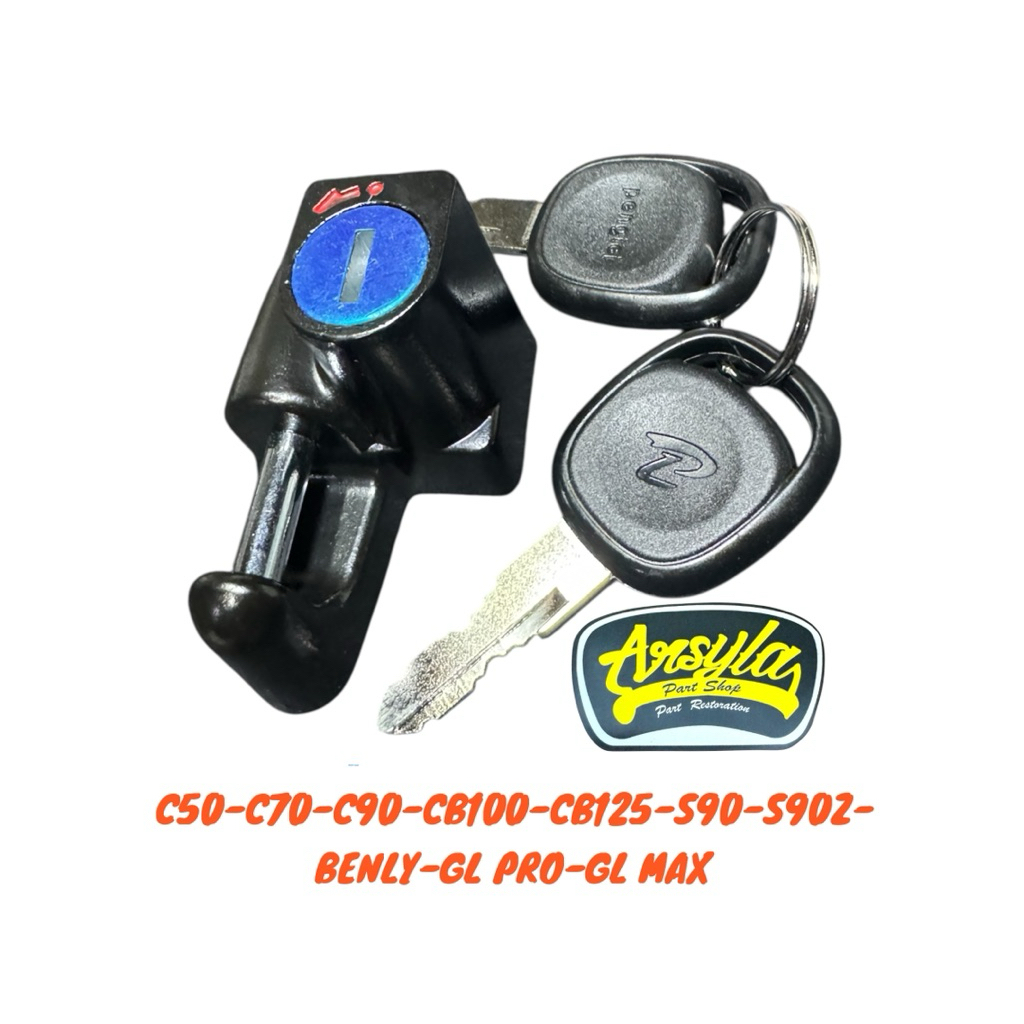 kunci helmet helm holder honda c50 c70 c90 cb100 cb125 s90 s90z benly gl pro gl max