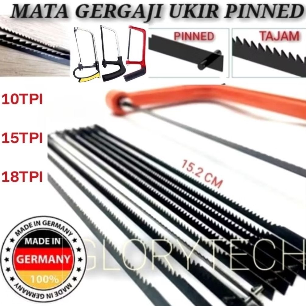 Mata Gergaji Scroll saw / Mata gergaji ukir / Mata scroll pinned saw