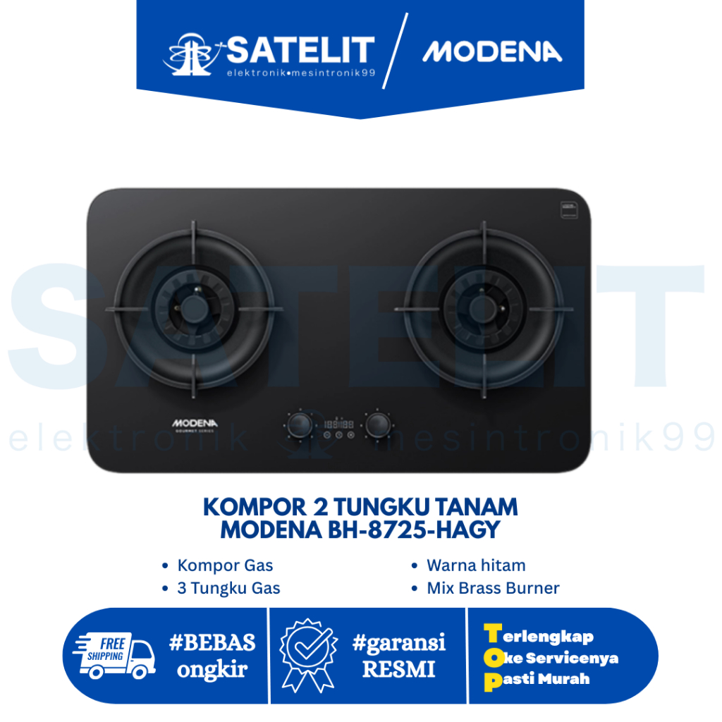 KOMPOR 2 TUNGKU TANAM MODENA BH-8725-HABK
