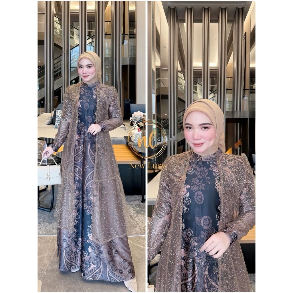 BILQIS DRESS-NEW LUSY-Gamis Lebaran2026-Gamis Mewah-Gamis Pesta