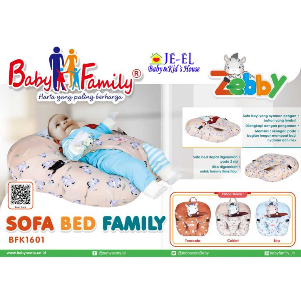 Baby Family Sofa Bed Zebby Series BFK 1601 / Sofa Bayi