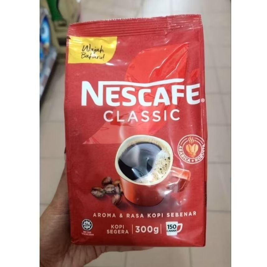 Nescafe Classic Arabica + Robusta Refill Aroma dan Rasa Kopi Sebenar.