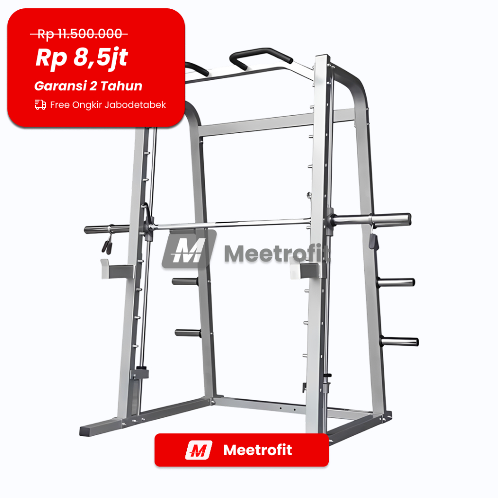 MEETROFIT Smith Machine S103 - Power Rack Multi Fungsi Bench Press