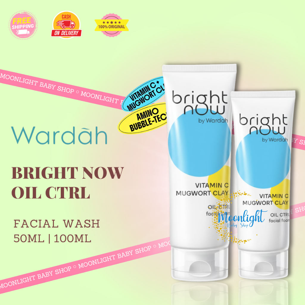 Wardah Perfect Bright Now Vitamin C Mugwort Clay Oil Ctrl Facial Foam - Sabun Cuci Muka Wardah