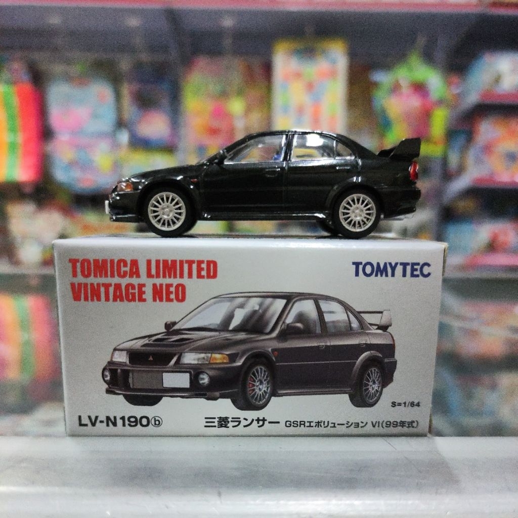 tomica tlvn mitsubishi lancer evolution evo VI LV N190b hitam