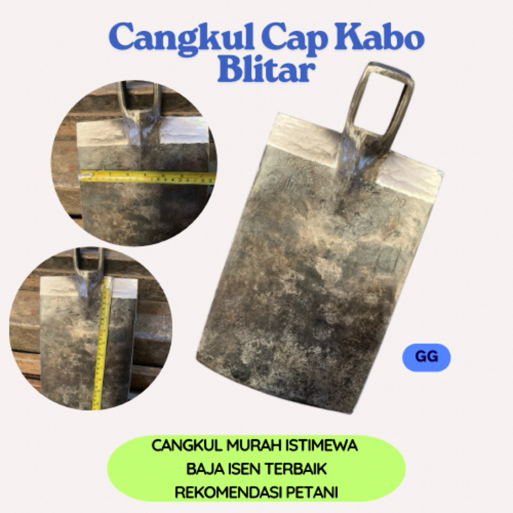 (CAP KABO) Cangkul Favorit Para Petani Cangkul Baja Isen Cangkul Super Kuat Nyaman Dipake Anti Lengk