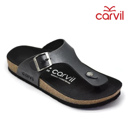 Carvil Sandal Pria Romeo-01 M Sandal Kulit Pria Wanita Sandal Carvil Original