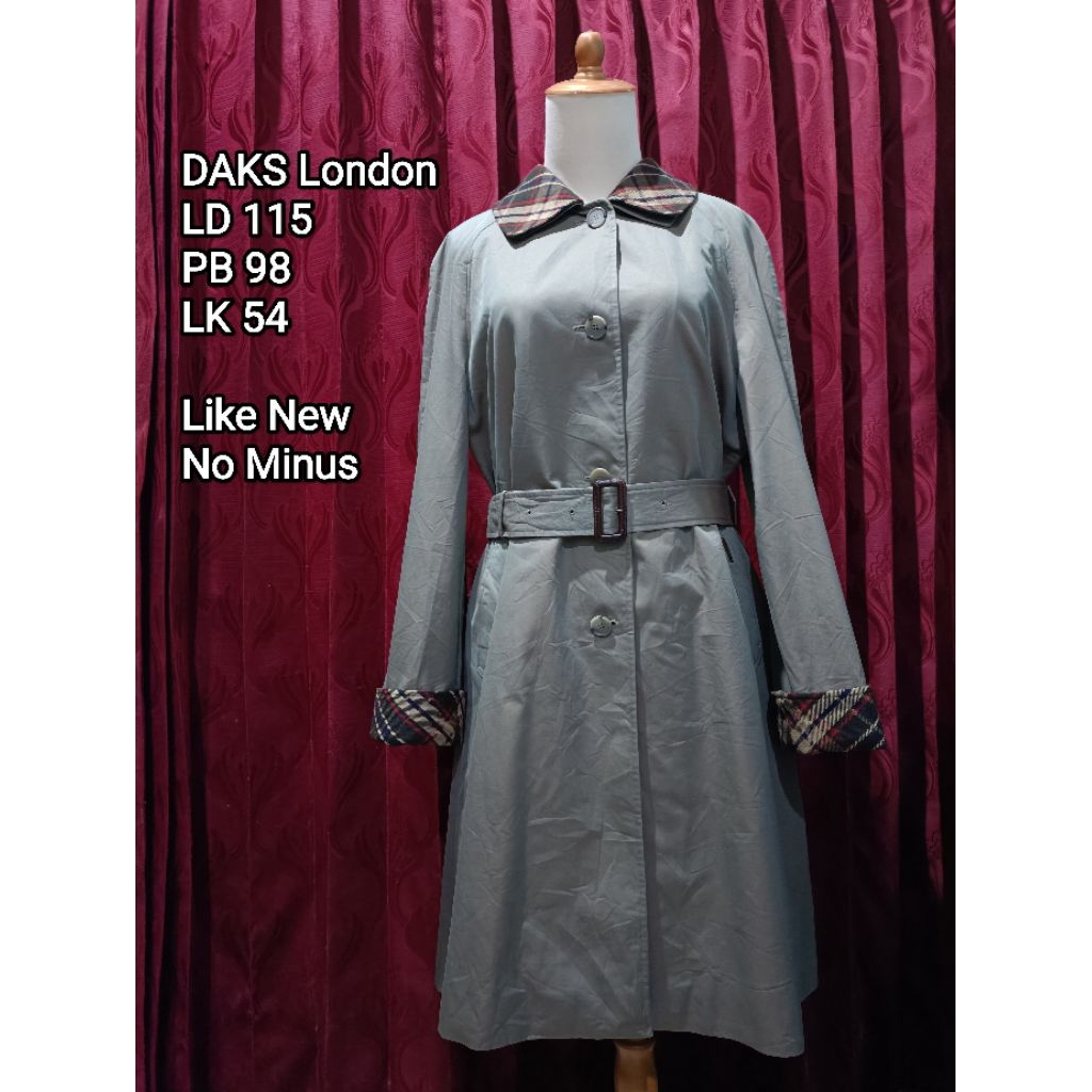 DAKS LONDON Winter Coat Katun Tebal Double Furing Super Brand Premium