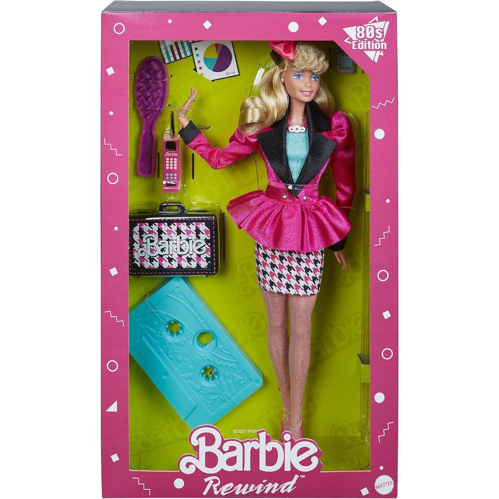 .Barbie Rewind 80s Edition Career Girl Doll (11.5-in Blonde) Wearing Blazer