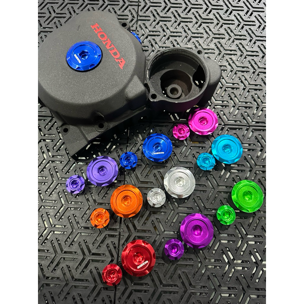 KOIN TUTUP MAGNET ALL HONDA CNC ALMUNIUM KOIN TUTUP MAGNET MEGAPRO CB GL MP TIGER KOIN MAGNET SUPRA 