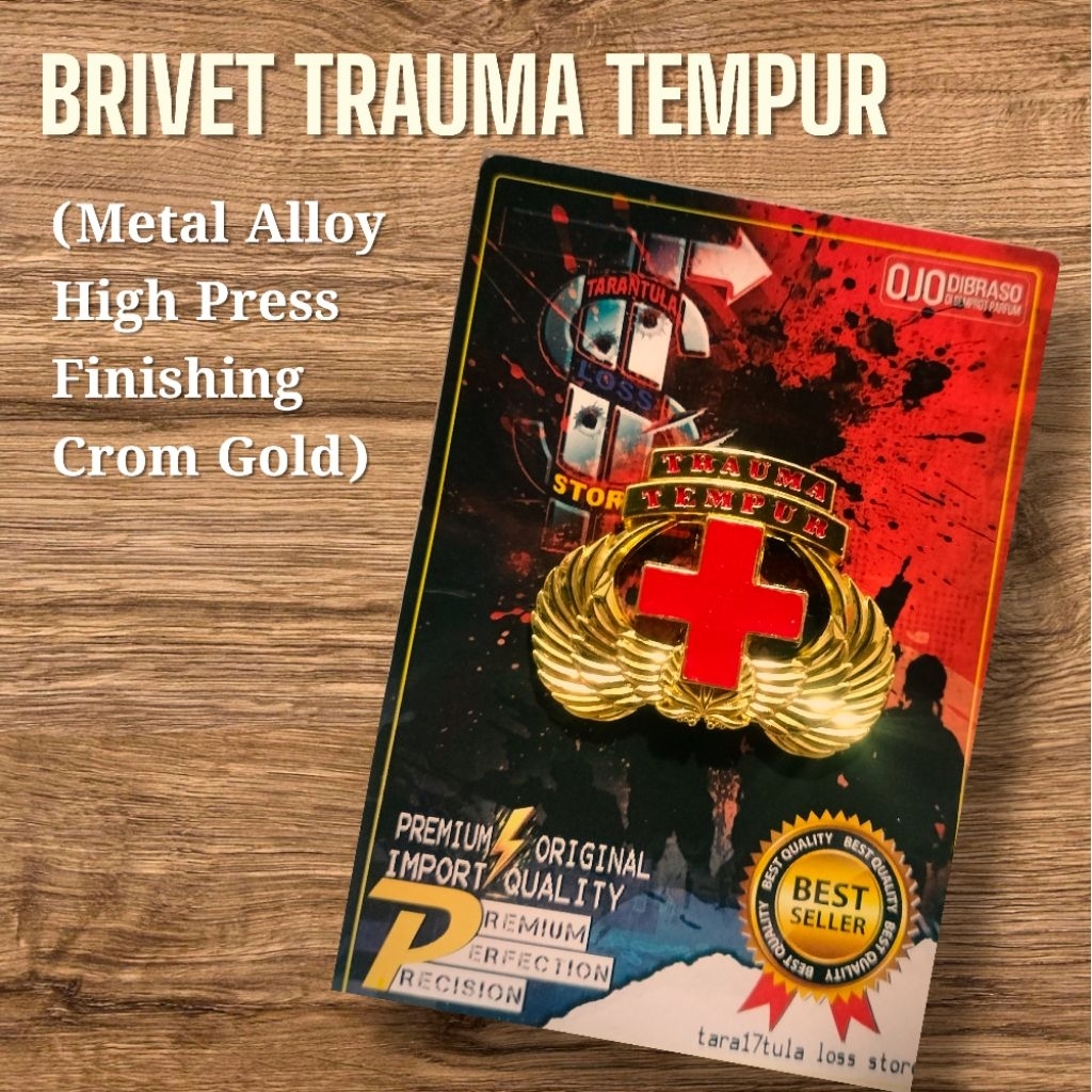 BRIVET/WING/PIN PDH TNI TRAUMA TEMPUR IMPORT PREMIUM