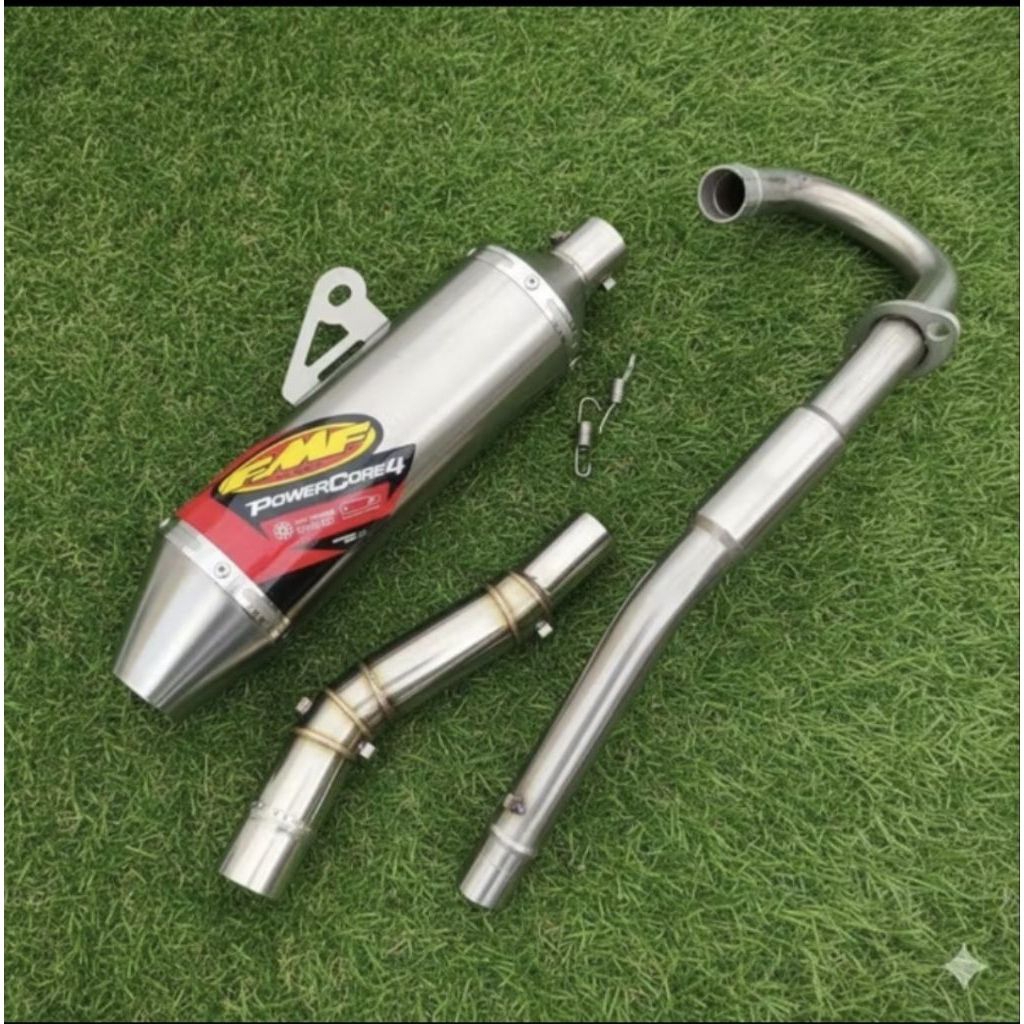 Big Elbow Fmf power CORE4 Stainless for Klx 150 - Crf 150 - D-Tracker - Wr,155