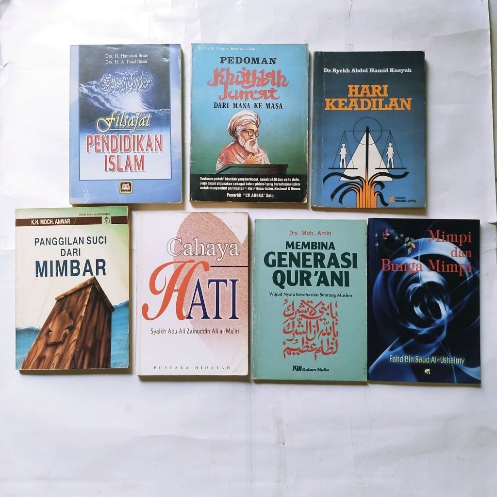 Buku Rohani Islam, Filsafat PENDIDIKAN ISLAM, KHUTBAH JUM'AT, HARI KEADILAN, PANGGILAN SUCI, Cahaya 