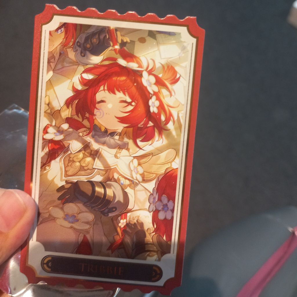 HSR Flame Chase Fiesta Indonesia Event - Tribbie Kartu Koleksi Game Star Rail - Ticket Collectible C