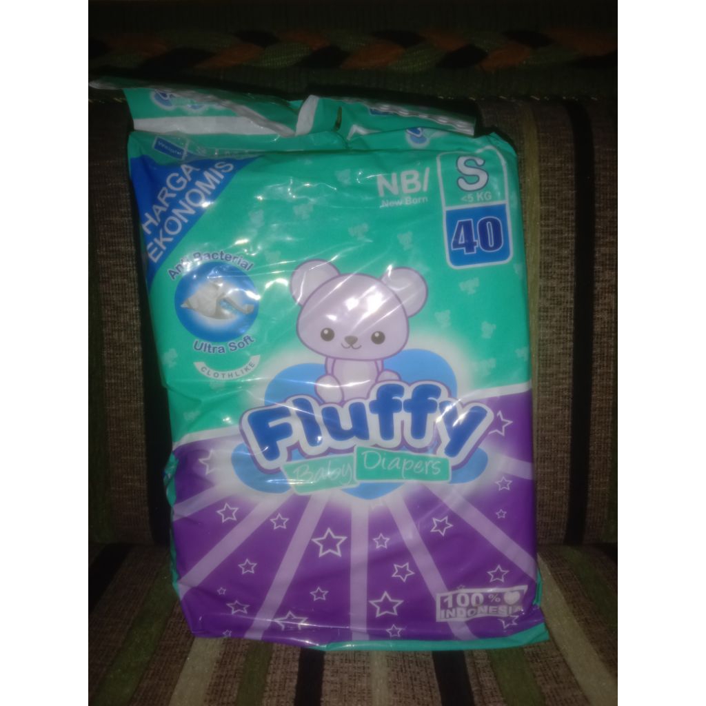 IBYUNAY -- Popok/pampers bayi Fluffy ukuran nb/s 40pcs FREE 16PCS