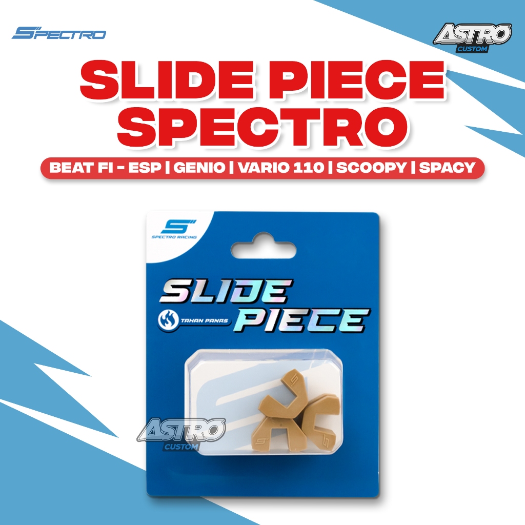 Spectro Slide Piece Beat Fi Scoopy Fi ESP Genio Vario 110 Fi Karbu Racing Slider Karet Tutup Pulley