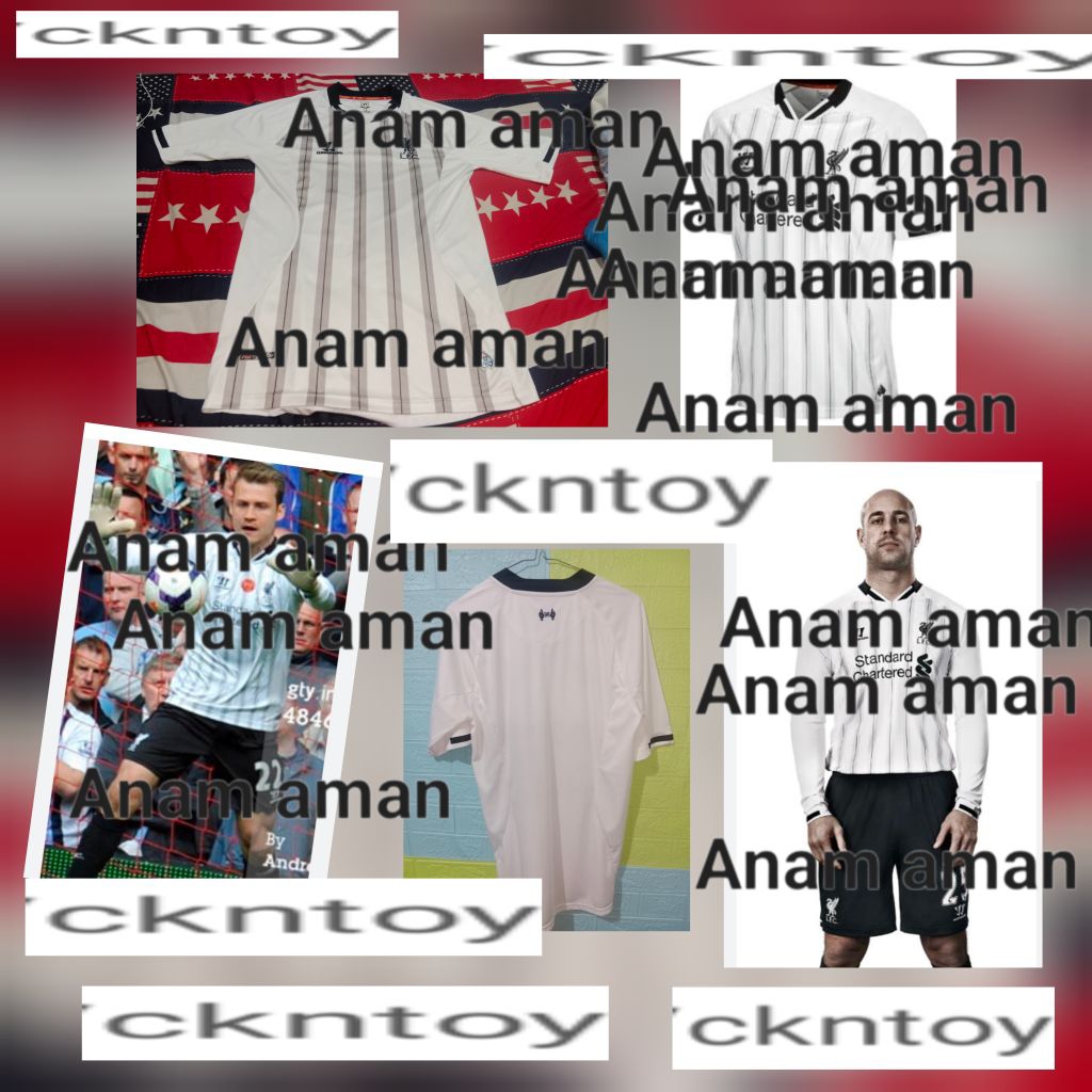 kiper jersey bukan baru Liverpool jersey kiper tapi ada minusnya foto Nomor 10 sampai 9 ukuran M gra