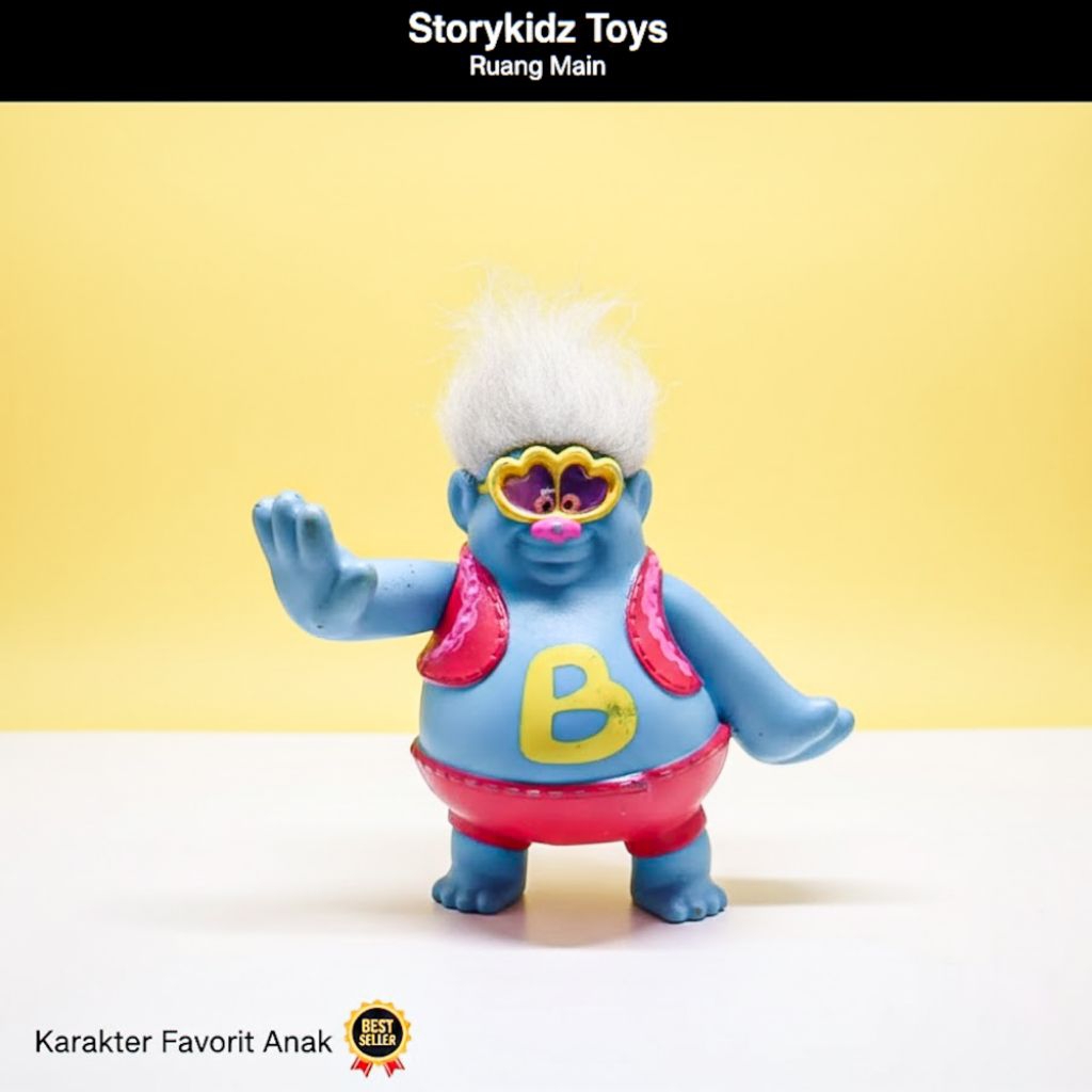 Mainan Happy Meal McDonalds Trolls World Tour 2020 - Figure Biggie McD - Koleksi Trolls