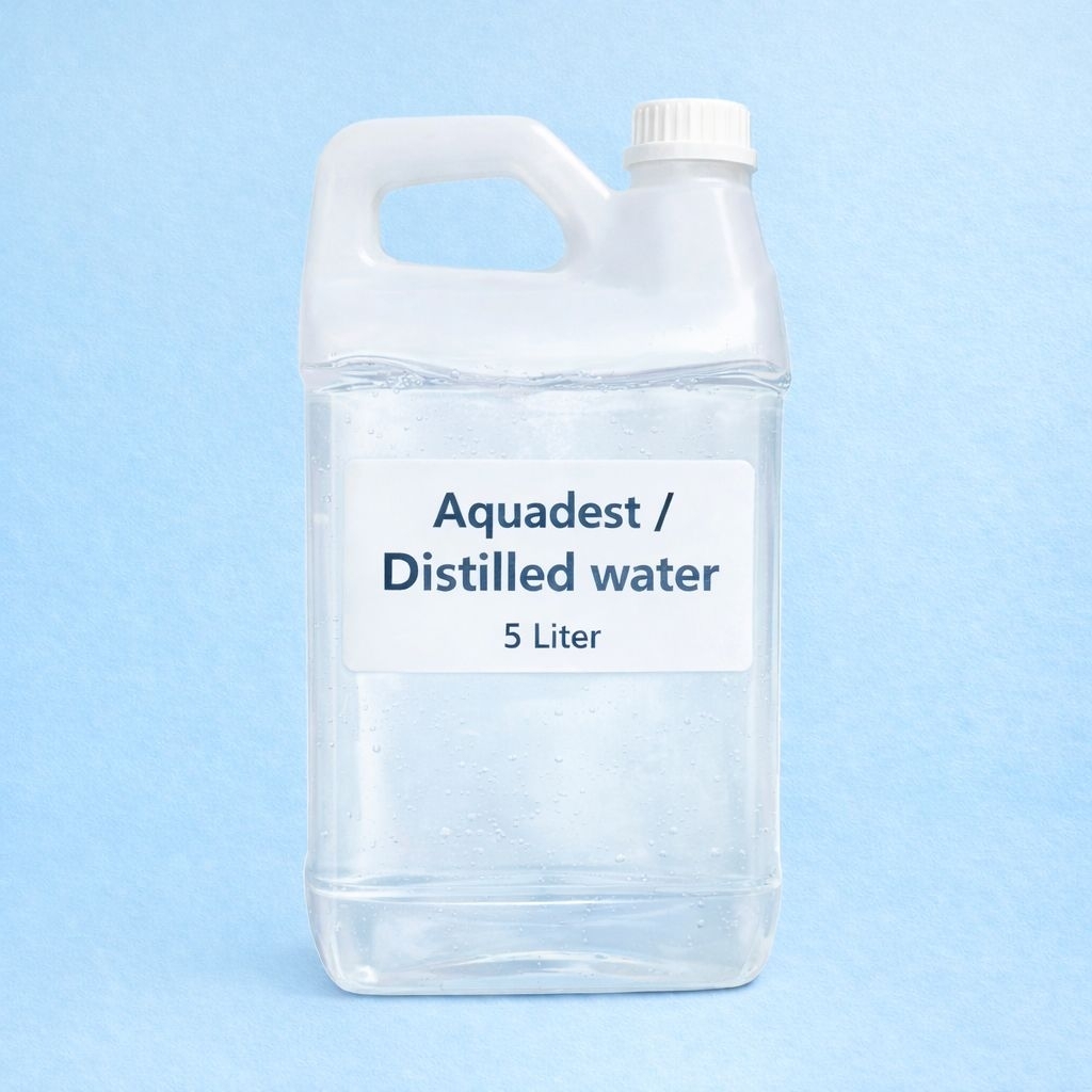 Aquadest Air Suling H2O Destilasi 5 Liter - Pelarut