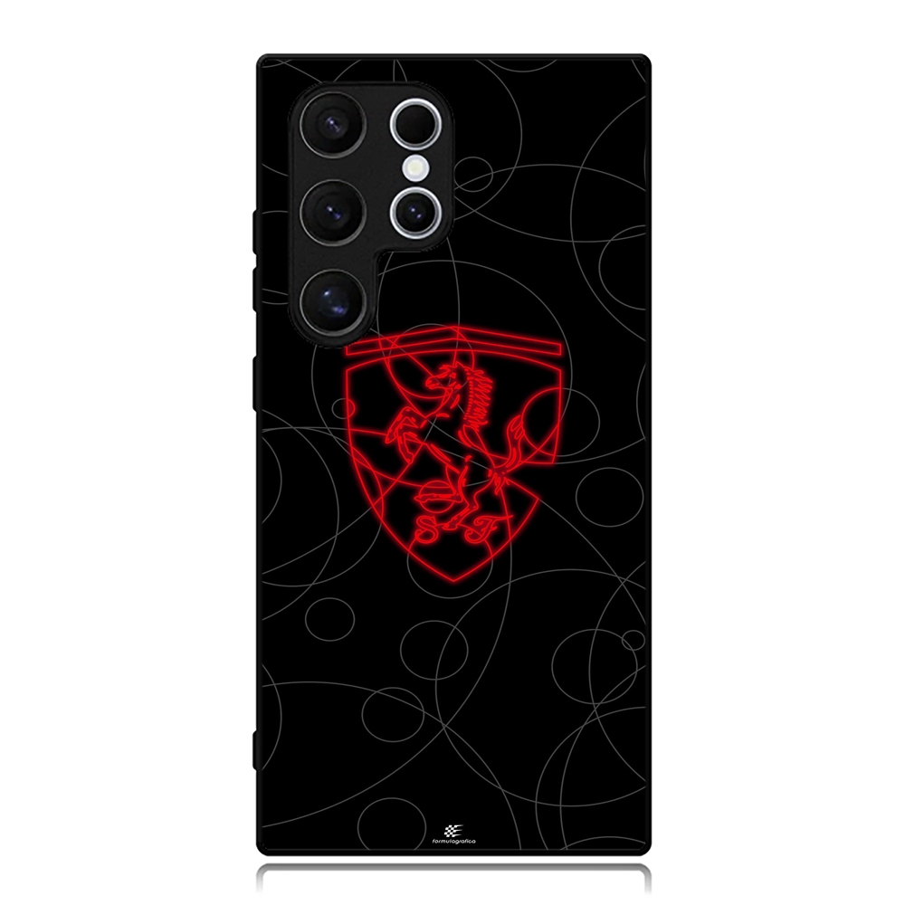 Samsung Case S25 S24 S23 S22 S21 S20 S9 S8 S7 S6 Ultra Plus FE Edge Softcase Ferrari Neon