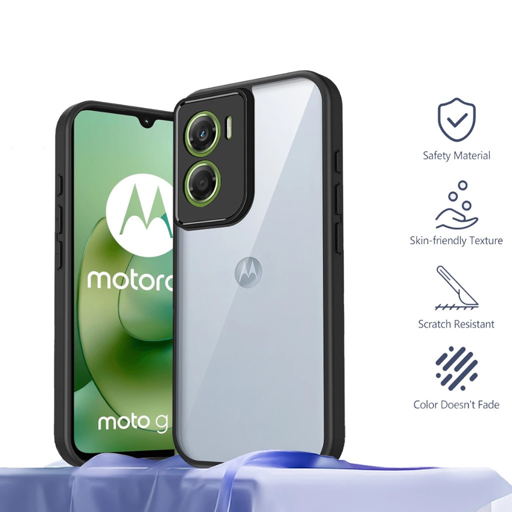 Case Motorola G06 Power Hardcase Clear Edge Backcase Casing Motorola G06 Power - New