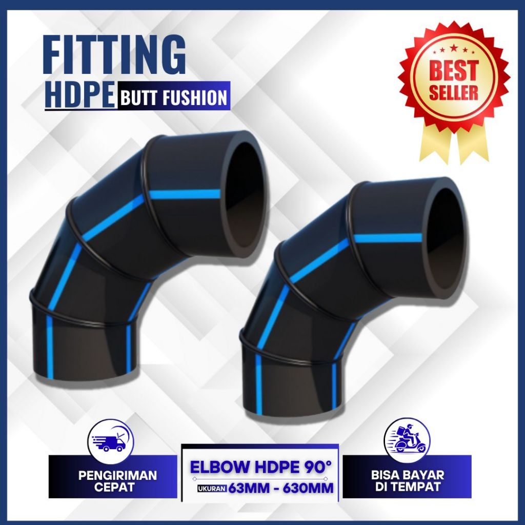 Elbow Pipa HDPE Segmented 90° 6 Inch 160mm