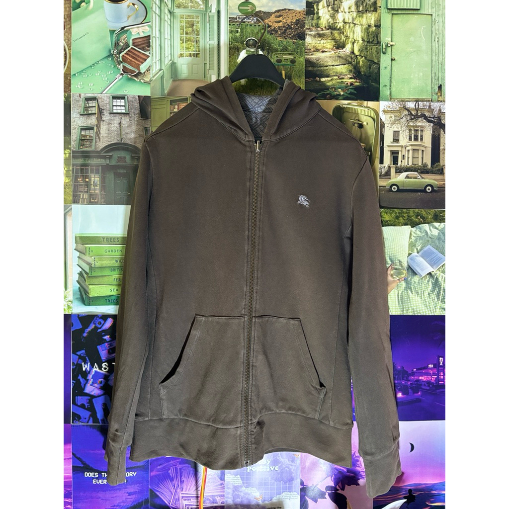 Burberry Reversible Hoodie Zipper Preloved