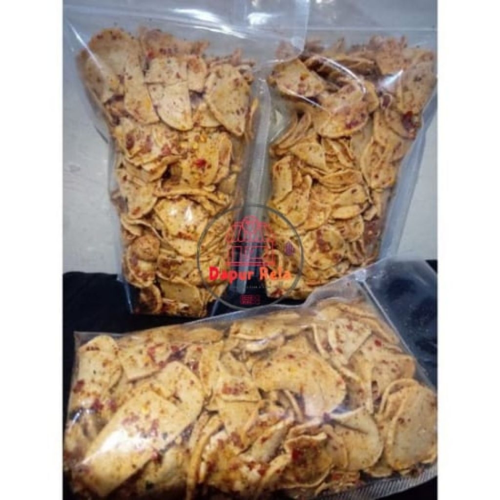 ANEKA SEBLAK KERING SEBRING BASRENG/MAKARONI CIKRUH/K.BAWANG/SIOMAY PEDAS DAUN JERUK KEMASAN POUCH