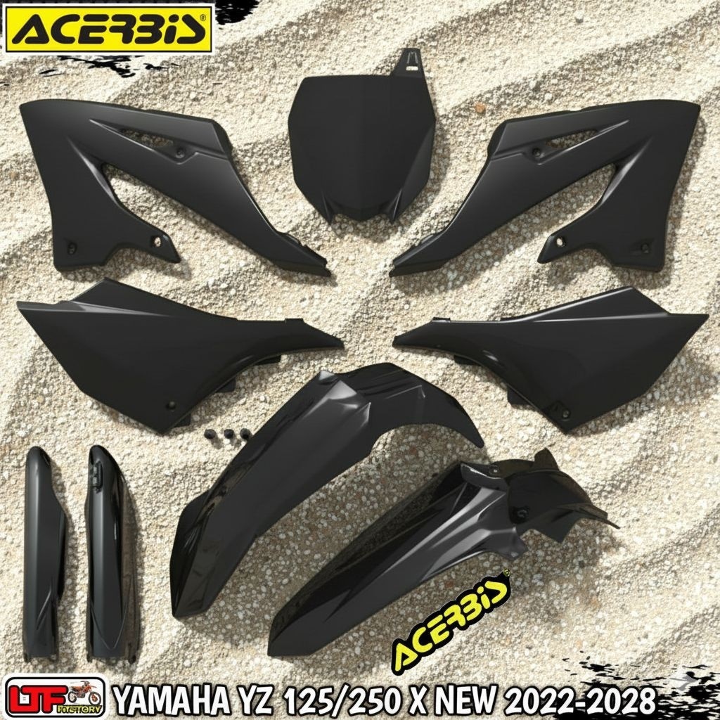 YAMAHA YZ 125 250 X NEW 2022 2023 2024 2025 2026 2027 2028 - ACERBIS COMPLETE PLASTIK KIT - COVER BO