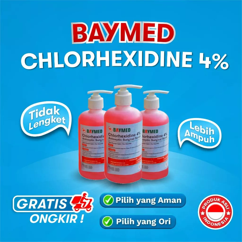 BAYMED - Chlorhexidine 500ml - CHG 4% Handrub - Handwash - Handsanitizer