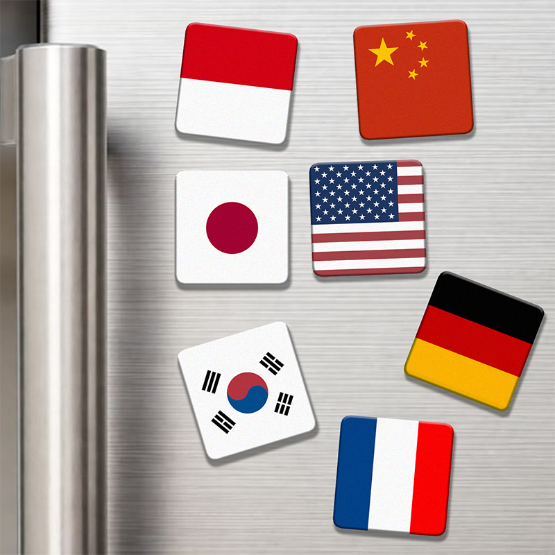Fridge Magnet Bendera Negara | Magnet Kulkas Magnet Loker Magnet Stand Mic Meja Lemari Souvenir