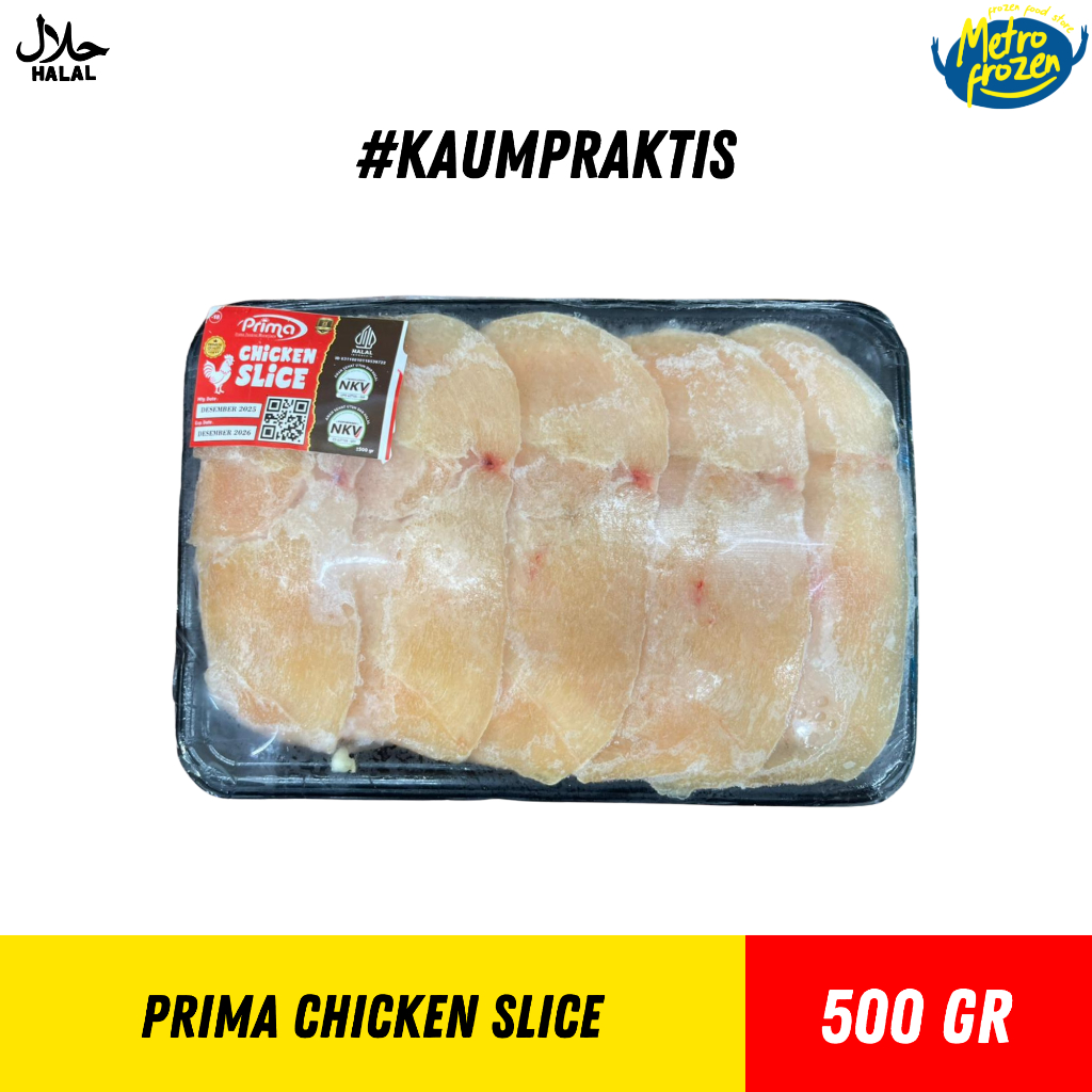 PRIMA Dada Ayam Slice 500gr //chicken slice //dada ayam slice instan Banjarmasin