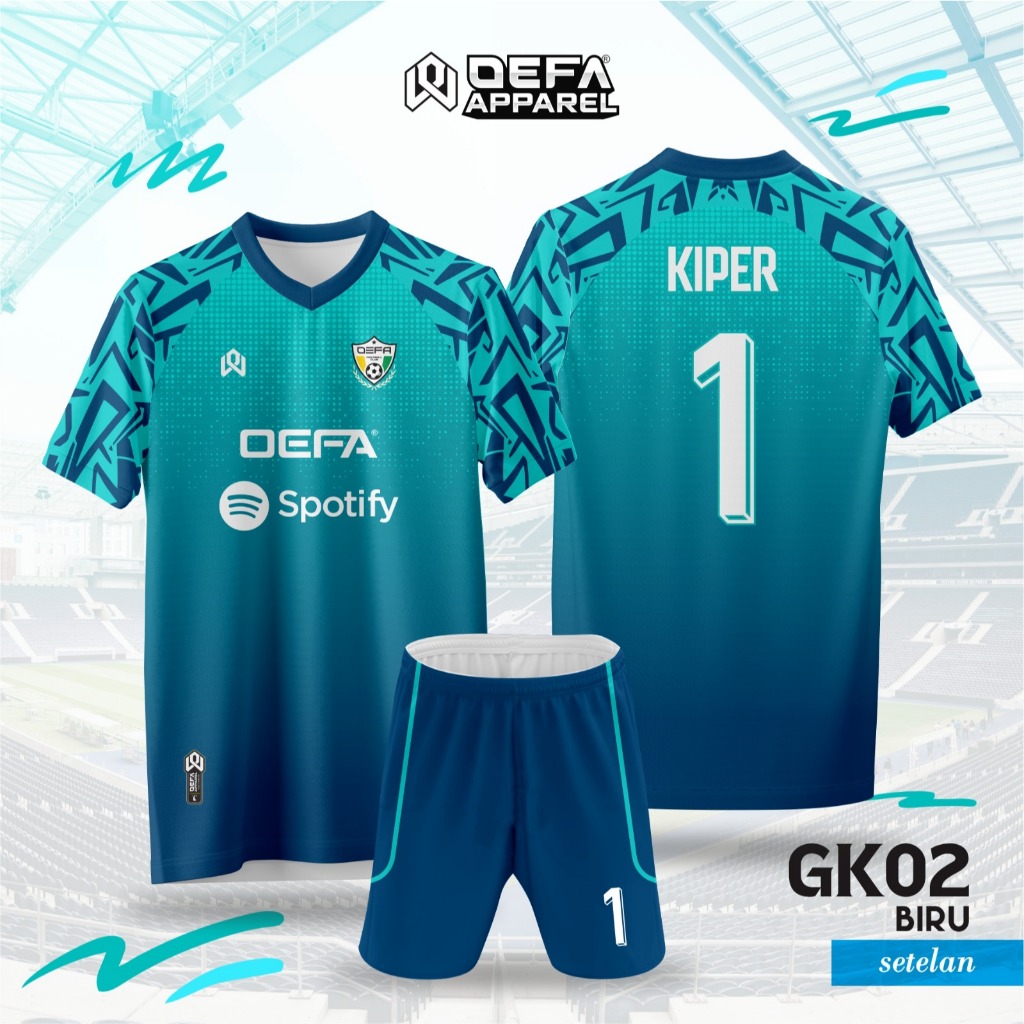 JERSEY KIPER GOALKEEPER /JERSEY  SEPAK BOLA FUTSAL PRINTING CUSTOM  Nama/Logo/No Punggung/Sponsor