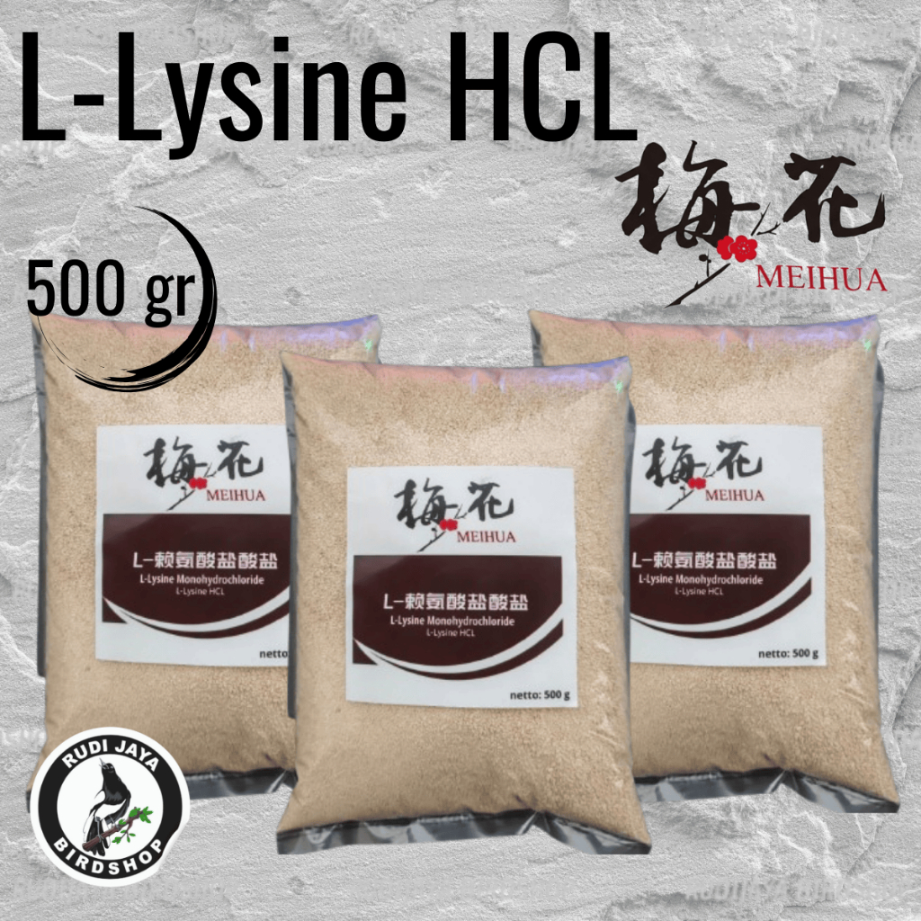 L-LYSINE 500 GRAM LYSINE LISIN LYSIN LISINE LEUSIN VITAMIN PENAMBAH NAFSU MAKAN KUCING AYAM ANJING