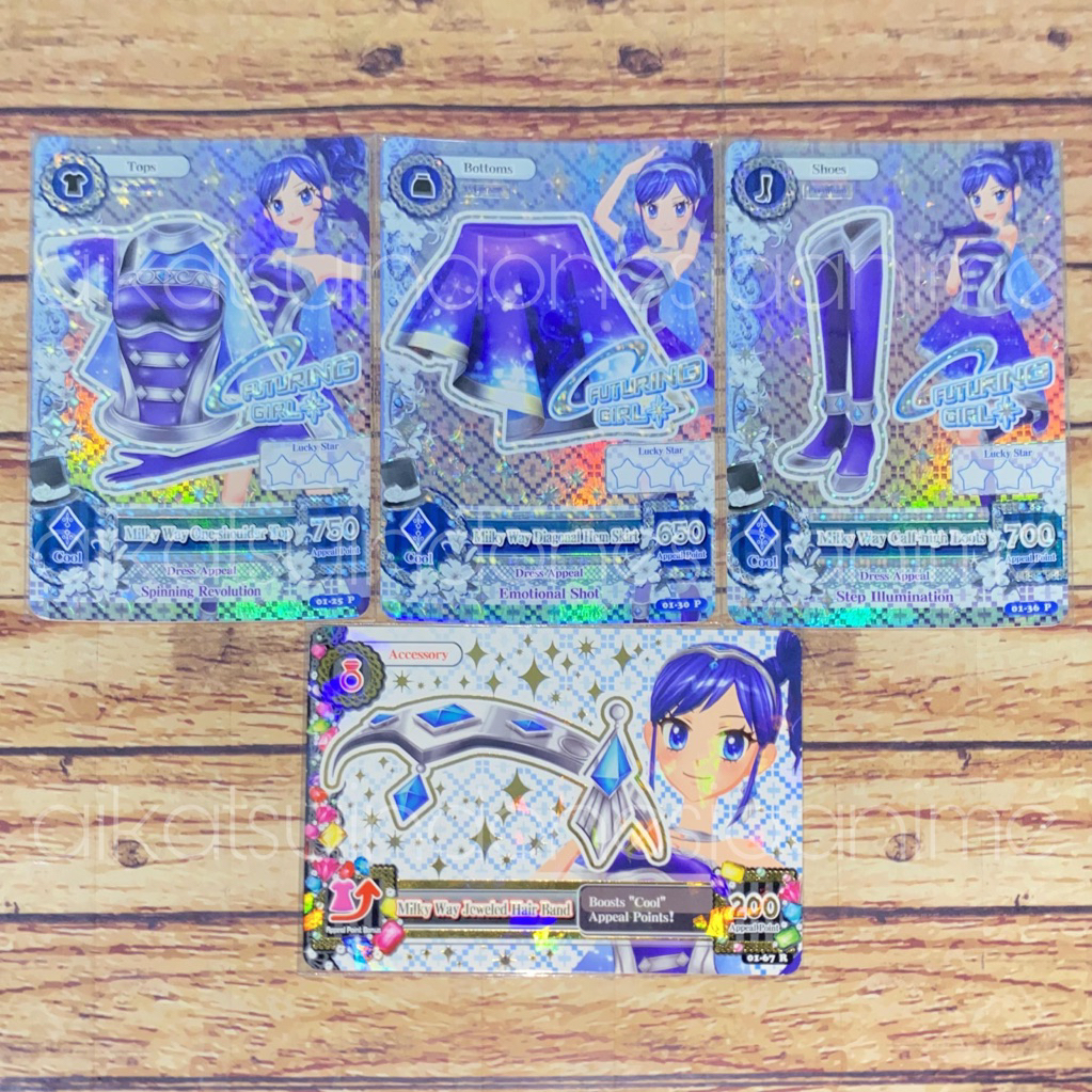 Aikatsu Aoi Kiriya Premium Futuring Girl Milky Way Set with Acc