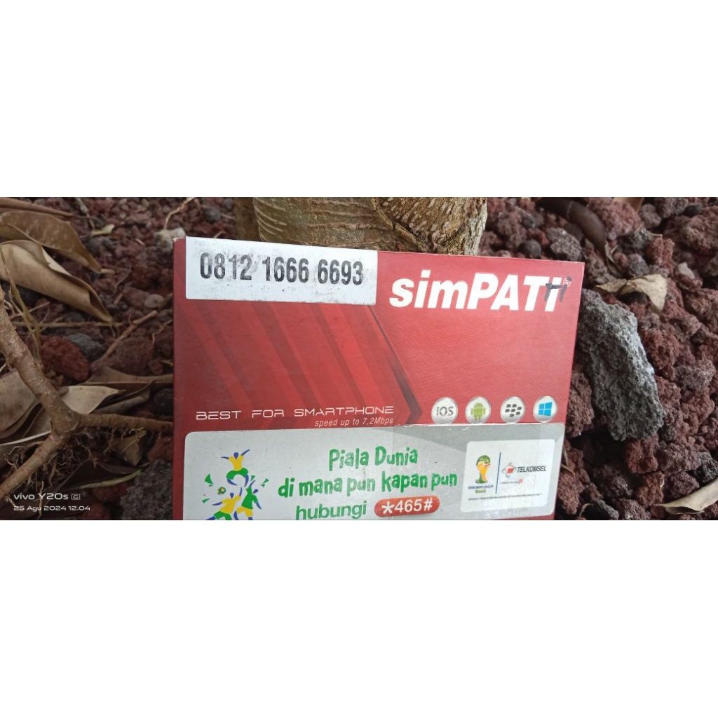 Kartu Perdana Telkomsel Nomor Cantik Simpati 08121 66666 93